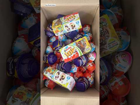 Satisfying Unpacking Of Kinder Joy And Lickables 😃 || ASMR #shorts #ytshorts