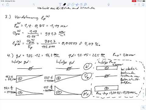 Biegebemessung eines Spannbetonträgers (Aufg13 WiSe14/15)