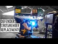 Welding A New Crossmember Onto A Land Rover Defender