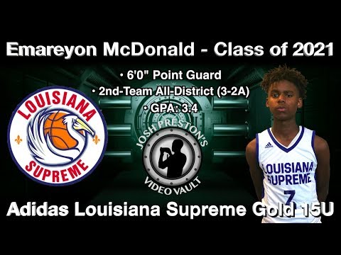 Emareyon McDonald Exposure HoopFest Highlights - Louisiana Supreme/Red River 2021 PG