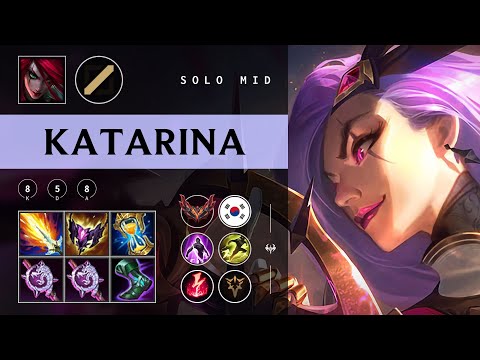 Katarina Mid vs Syndra - KR Grandmaster Patch 25.22