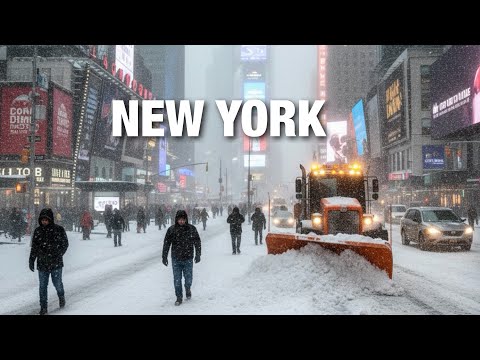 New York City LIVE Manhattan Biggest NYC Snow BLIZZARD 2026 NYC Snowstorm (February 22, 2026)