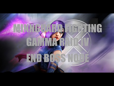 [Marvel Strike Force]Minnguard Raid Team Fighting Gamma Raid IV End Boss Node