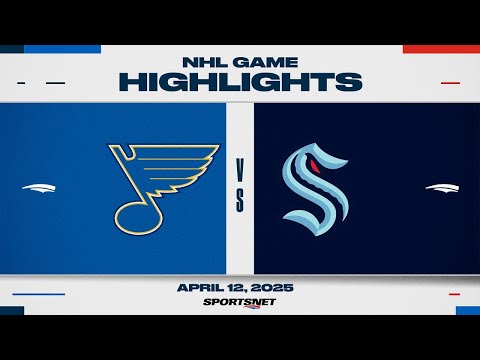 NHL Highlights | Blues vs. Kraken - April 12, 2025