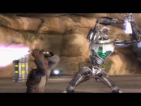 Mace Windu vs General Grievous on Utapau - Revenge of The Sith PS2 Mace Windu Gameplay