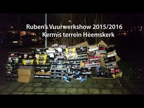 Vuurwerkshow Ruben oud en nieuw 2015/2016  Heemskerk [Full HD]