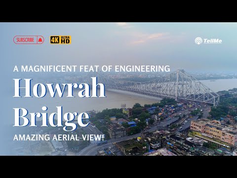 Howrah Bridge in Kolkata | An Engineering Marvel | Captured by Drone