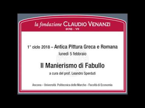 2018 02 05 Il manierismo di Fabullo - la fondazione Claudio Venanzi