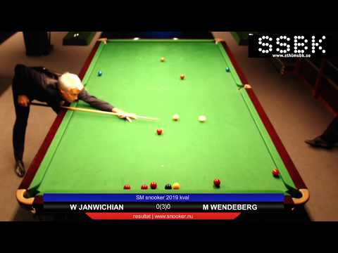 SM Snooker qualifiers 2019 - W Janwichian v M Wenderberg