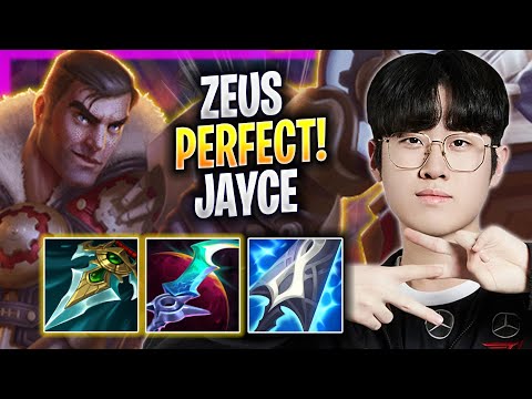 ZEUS PERFECT GAME WITH JAYCE! - T1 Zeus Plays Jayce TOP vs Rumble! | Season 2023