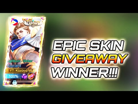 EPIC SKIN GIVEAWAY WINNER😱 + SHORT MONTAGE | SAVAGE AND MANIAC | ALUCARD MLBB