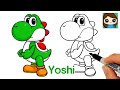 How To Draw Yoshi From Super Mario Bros