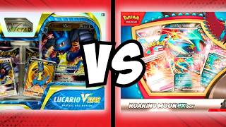 Roaring Moon ex vs. Lucario VMAX Box Battle — Which One Wins BIG?
