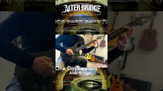 One Day Remains - Alter Bridge Guitar Lesson Tab &amp; Sheet On Screen