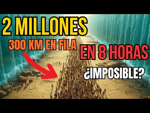 ¿Cómo Cruzaron 2 MILLONES de Personas el Mar Rojo en UNA SOLA NOCHE? (La Matemática IMPOSIBLE)