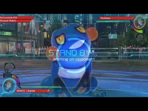 Nekyucards #34 Santa (Croagunk) vs Techless (Braixen)