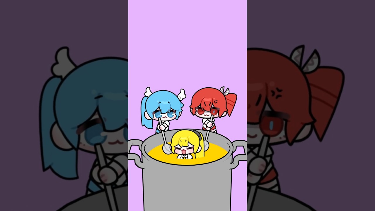 バゥムクゥヘン・エンドロゥル❤️💙混ぜたら何色なるかな#ボカロ #初音ミク#重音テト