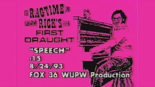 Vote for Ragtime Rick - vintage TV commercial - 1993