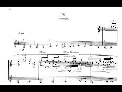 Dusan Bogdanovic - Levantine Suite for Guitar (1995) [Score-Video]