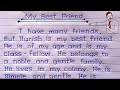 My Best Friend Essay Essay On My Best Friend My Best Friend Essay On My Best Friend In English