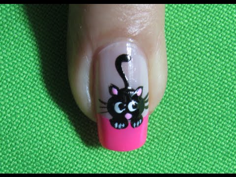 Uñas De Gato – Black Cat Nail Art |Nails-Uñas| Gato negro |Black Cat |Nail Art | Nailslucerocordoba
