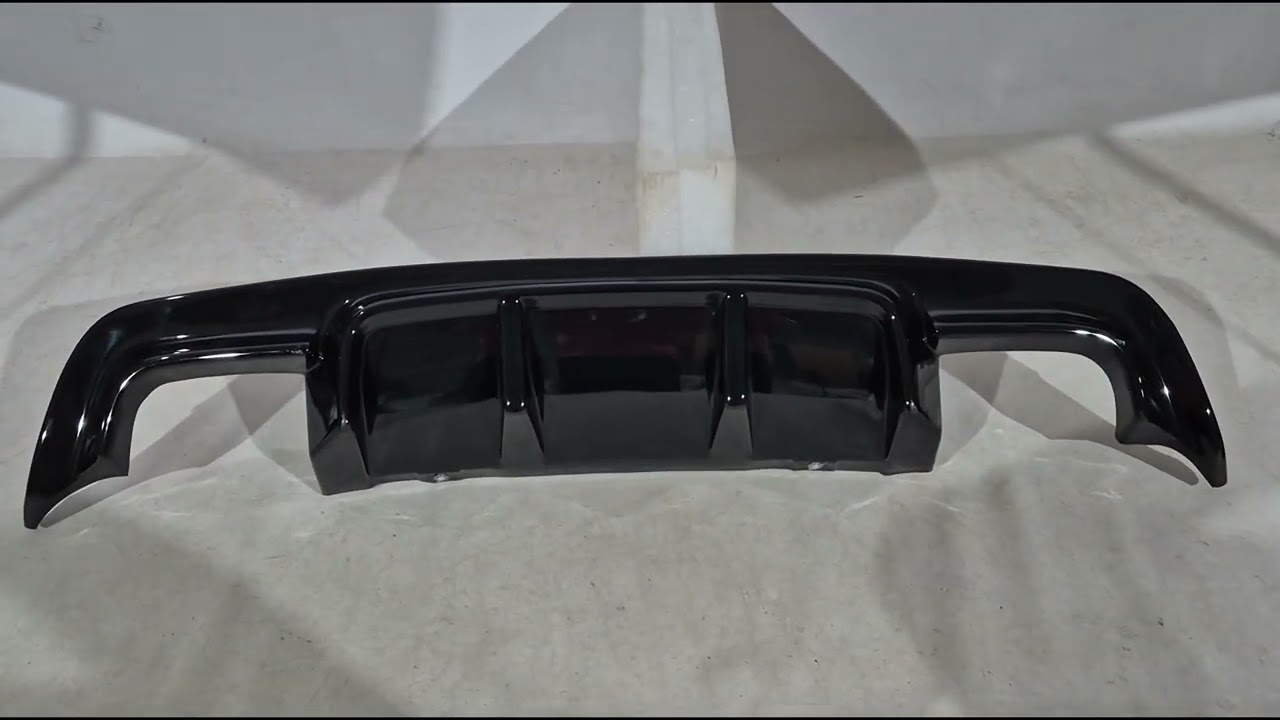 BMW 5 Serie E60/E61 2003–2010 Achterdiffuser DPT V-2 (voor M-Sport, hoogglans zwart) Video 1