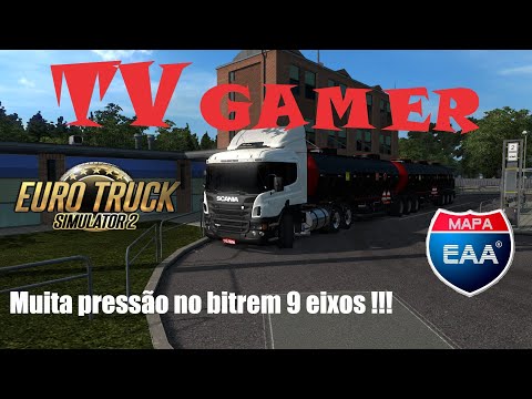 EST 2 - Mapa EAA - Botando pressão na Scania P420 no bitrenzão 9 eixos !!!