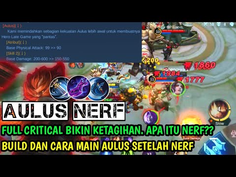 CARA MAIN AULUS SETELAH NERF | FULL BUILD DAMAGE + CRITICAL | GAMEPLAY & BUILD AULUS AFTER NERF