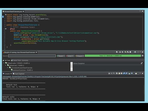 Selenium Tutorial Assertfalse In Seleniumtestngselenium Automation Java