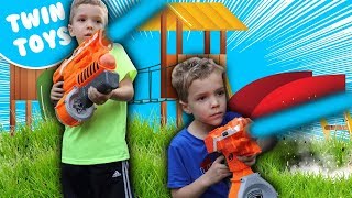 nerf war the playground behind the scenes - twin toys fortnite battle