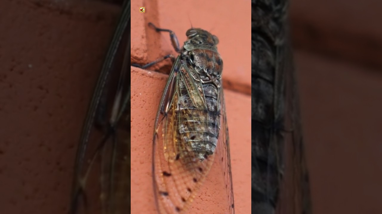 Cicada Sound (Cicada insect close up shot)