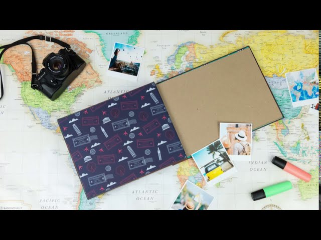 Vídeo relacionado con My Adventure Book scrapbook, Álbum de portada en relieve de estilo retro, album fotos para pegar y escribir/álbum de recortes de viajes para parejas/de aniversario, navidad, regalos de San Valentín
