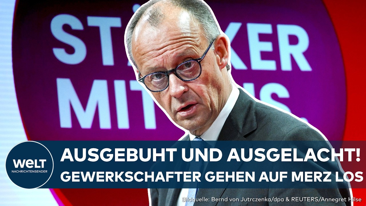 EKLAT BEIM DGB-KONGRESS: Kanzler Merz gnadenlos ausgebuht! – Die komplette Rede