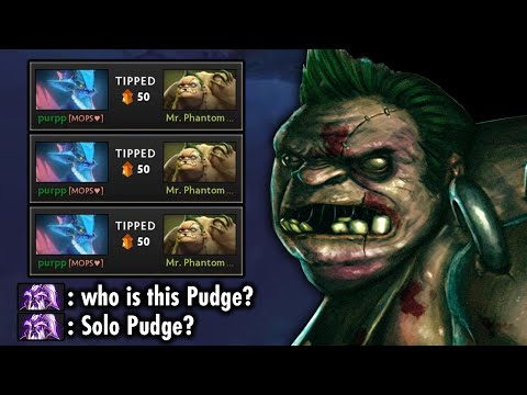 They Can't Stop Tip Him! OMG Insane Hooks!! Can't Believe this OFFLANE PUDGE Carry This Game..