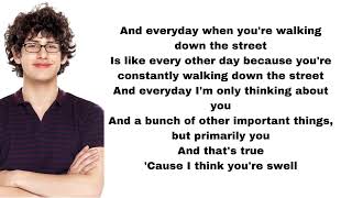 Victorious - I think you&#39;re swell (lyrics)