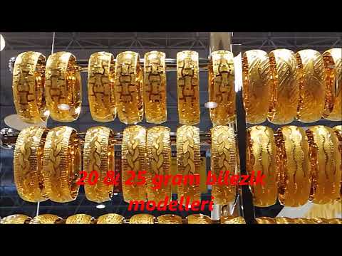 22 Ayar Şık Altın Bilezik Modelleri Yeni Sezon Yeni Modeller 22 K Gold Bracelet Models