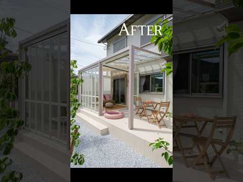 庭、パティオ、テラスのデザイン: ビフォーアフターのアイデアと写真  庭園