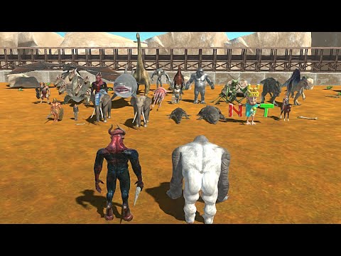 OLD GORO WITH KOZAROG VS BOSS & MINIBOSS - Animal Revolt Battle Simulator
