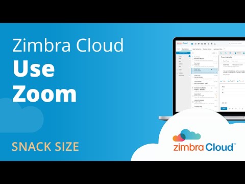 Zimbra Cloud Demo Using Zoom