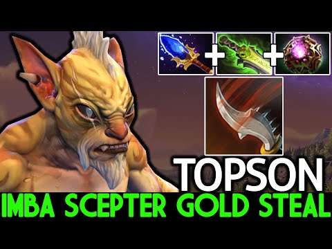 TOPSON [Bounty Hunter] Imba Mid Scepter Gold Steal 1000 GPM Dota 2