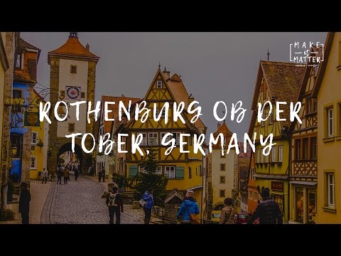 Rotemburgo ob der Tauber, Alemanha. Guia em vídeo de viagens para o mercado de Natal