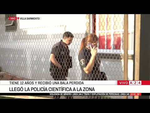 🚨 PERITAJE TRAS BALA PERDIDA QUE HIRIÓ A NIÑA EN VILLA SARMIENTO
