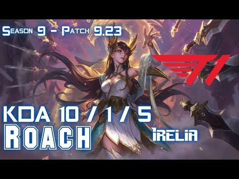SKT T1 Roach IRELIA vs WARWICK Top - Patch 9.23 KR Ranked