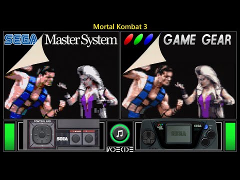 Mortal Kombat 3 (Master System vs Game Gear) Real Hardware Comparison