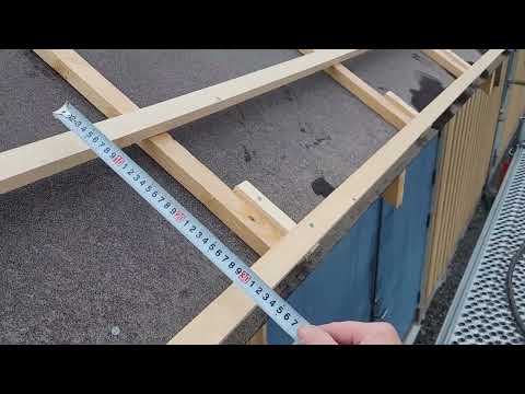 Lägga tak Del 3 Bärläkt nästa steg