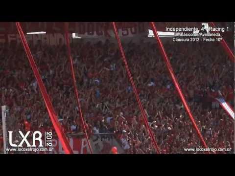 "El Clásico Cl 2012 (4-1) / "No se como voy, no se como vengo..."" Barra: La Barra del Rojo • Club: Independiente