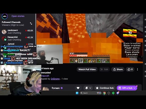 Forsen ist zurück bei MC Speedruns und es läuft nicht gut...