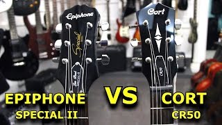 Video thumbnail for EPIPHONE SPECIAL II  VS  CORT CR50  -  Guitar Battle #3 by Artyom Reborn