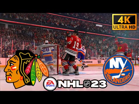 Thriller! Chicago Blackhawks vs New York Islanders! NHL 23! PS5! 4K!