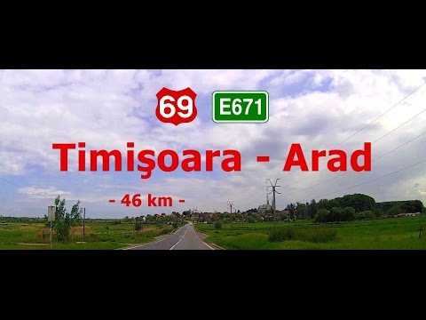 DN 69: Timişoara - Arad. (2x - Real sound)
